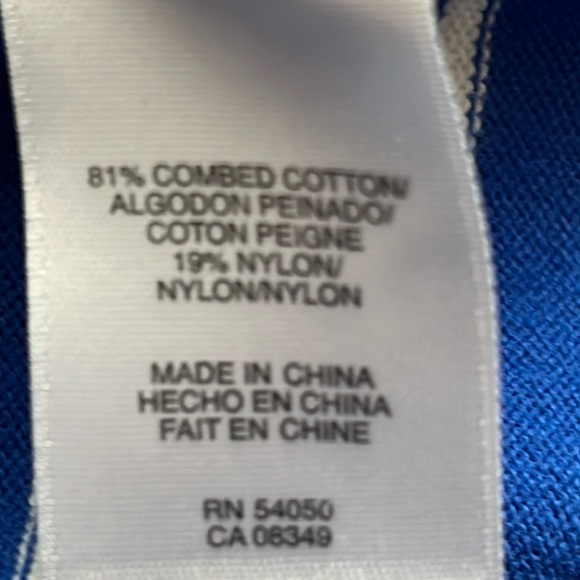 Gorgeous Jones New York Blue / White Striped  Open Cardigan with Tie Sz XL - Picture 11 of 11